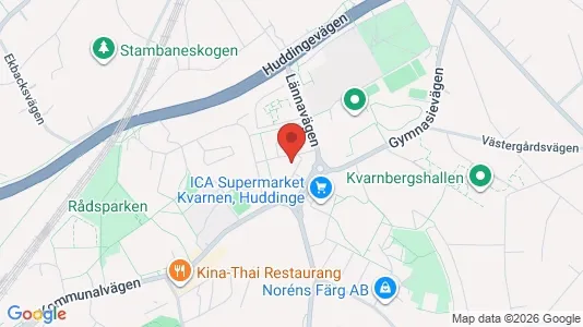 Apartments for rent i Huddinge - kort over placeringen