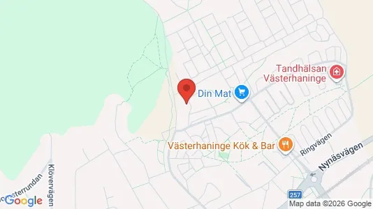 Apartments for rent i Haninge - kort over placeringen