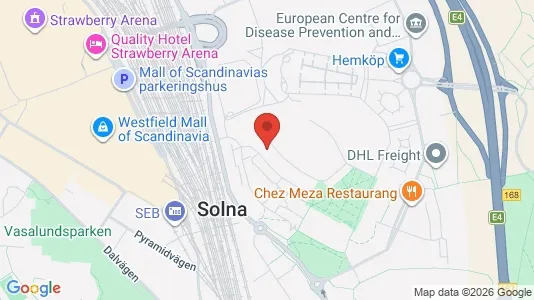 Apartments for rent i Solna - kort over placeringen