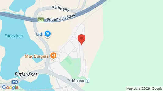 Apartments for rent i Huddinge - kort over placeringen