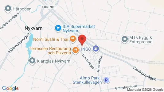 Apartments for rent i Nykvarn - kort over placeringen