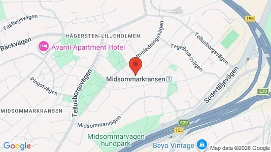 Apartments for rent i Stockholm South - kort over placeringen