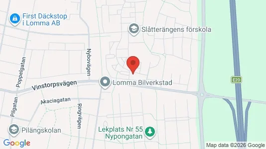 Apartments for rent i Lomma - kort over placeringen