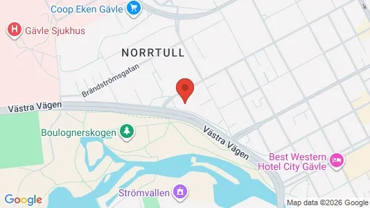 Apartments for rent i Gävle - kort over placeringen