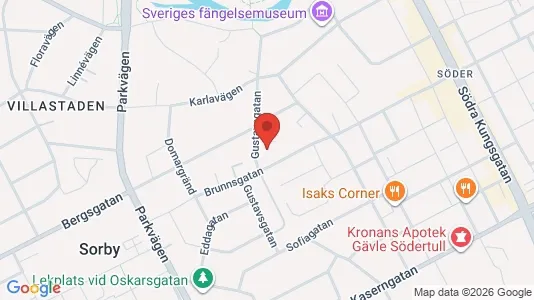 Apartments for rent i Gävle - kort over placeringen