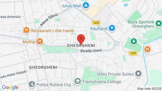 Apartments for rent i Cluj-Napoca - kort over placeringen