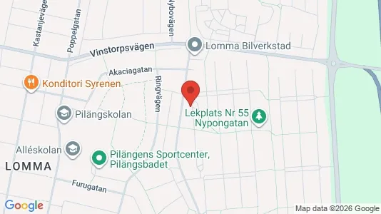 Apartments for rent i Lomma - kort over placeringen