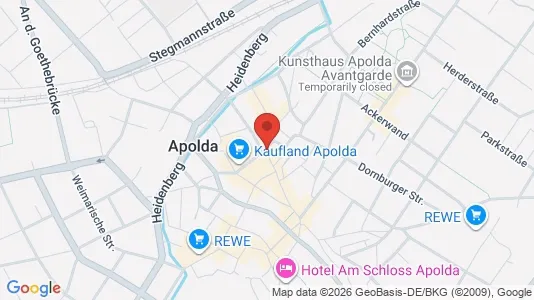 Apartments for rent i Weimarer Land - kort over placeringen
