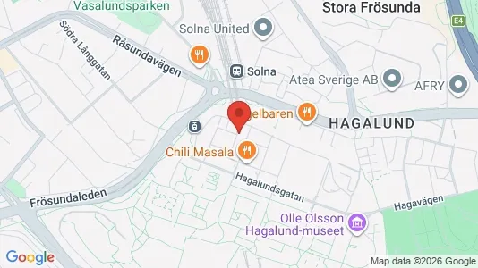 Apartments for rent i Solna - kort over placeringen