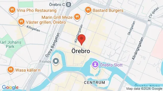 Apartments for rent i Örebro - kort over placeringen