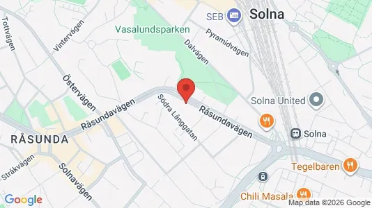 Apartments for rent i Solna - kort over placeringen