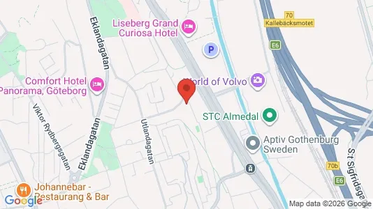 Apartments for rent i Johanneberg - kort over placeringen