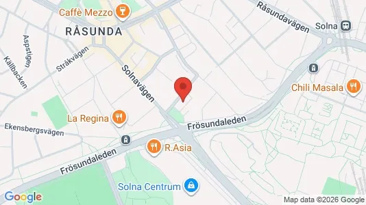 Apartments for rent i Solna - kort over placeringen