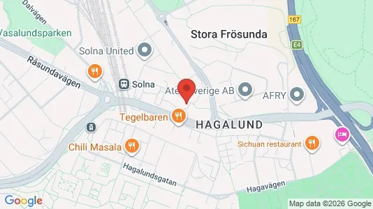 Apartments for rent i Solna - kort over placeringen