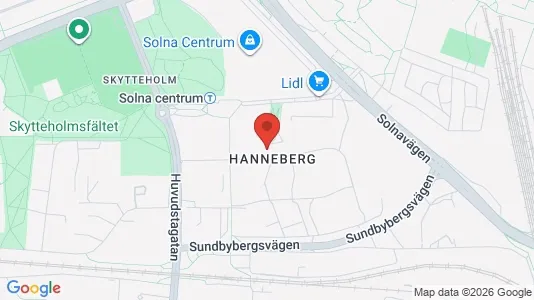 Apartments for rent i Solna - kort over placeringen