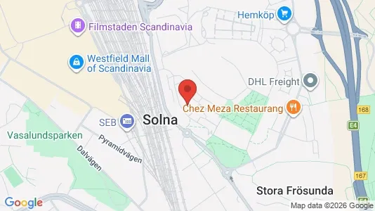 Apartments for rent i Solna - kort over placeringen
