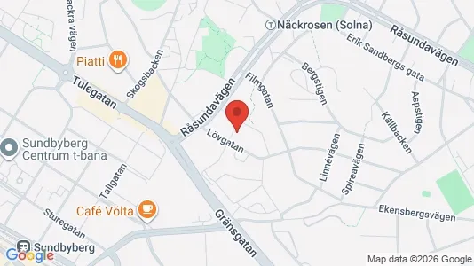 Apartments for rent i Solna - kort over placeringen