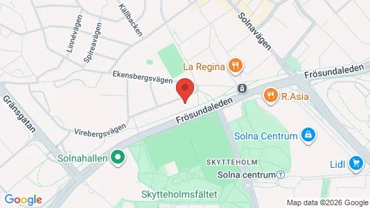 Apartments for rent i Solna - kort over placeringen