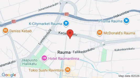 Apartments for rent i Rauma - kort over placeringen