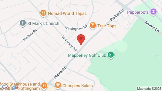 Apartments for rent i Nottingham - Nottinghamshire - kort over placeringen