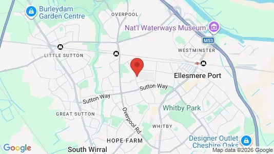 Houses for rent i Ellesmere Port - Merseyside - kort over placeringen