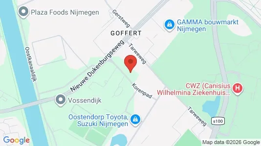 Apartments for rent i Nijmegen - kort over placeringen