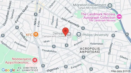 Apartments for rent i Nicosia Lefkosia - kort over placeringen