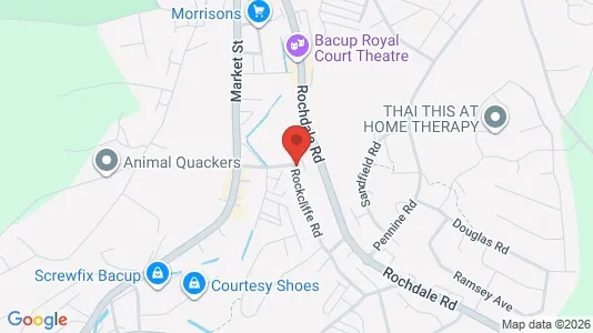 Rooms for rent i Bacup - Lancashire - kort over placeringen