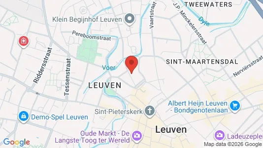 Apartments for rent i Leuven - kort over placeringen