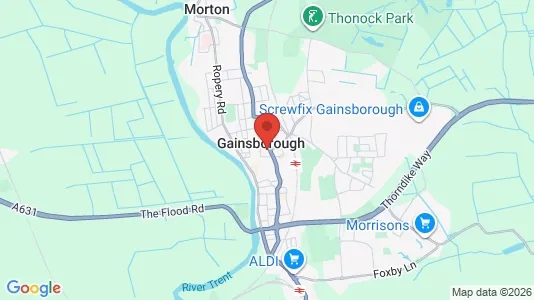 Houses for rent i Gainsborough - Lincolnshire - kort over placeringen