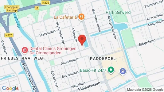 Apartments for rent i Groningen - kort over placeringen