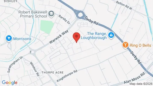 Apartments for rent i Loughborough - Leicestershire - kort over placeringen