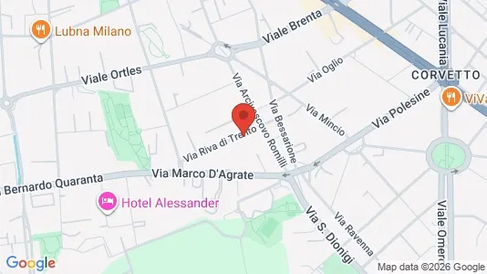 Rooms for rent i Milano Zona 5 - Vigentino, Chiaravalle, Gratosoglio - kort over placeringen