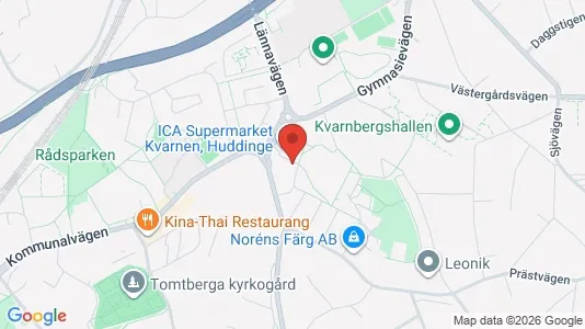 Apartments for rent i Huddinge - kort over placeringen