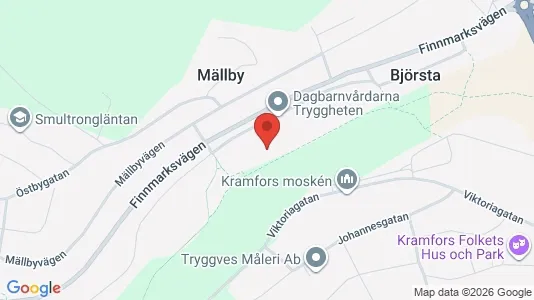 Apartments for rent i Kramfors - kort over placeringen