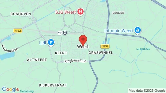 Apartments for rent i Weert - kort over placeringen
