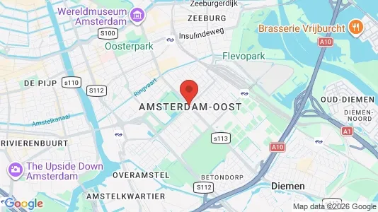 Apartments for rent i Amsterdam Oost-Watergraafsmeer - kort over placeringen