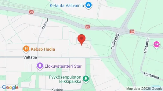 Apartments for rent i Oulu - kort over placeringen