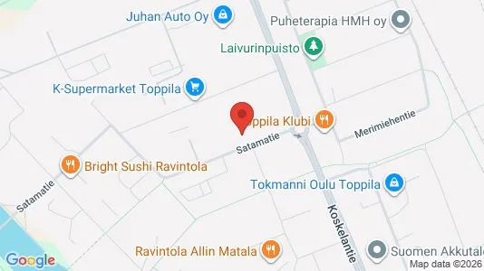 Apartments for rent i Oulu - kort over placeringen