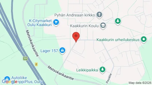Apartments for rent i Oulu - kort over placeringen