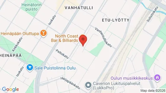 Apartments for rent i Oulu - kort over placeringen