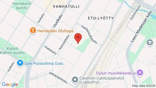 Apartments for rent i Oulu - kort over placeringen