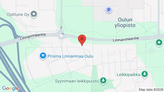 Apartments for rent i Oulu - kort over placeringen