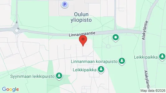 Apartments for rent i Oulu - kort over placeringen