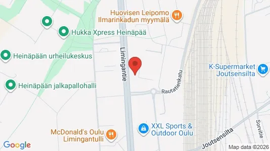 Apartments for rent i Oulu - kort over placeringen