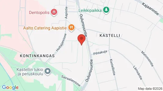 Apartments for rent i Oulu - kort over placeringen