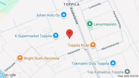 Apartments for rent i Oulu - kort over placeringen