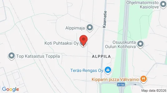 Apartments for rent i Oulu - kort over placeringen
