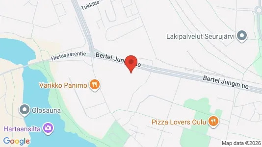 Apartments for rent i Oulu - kort over placeringen