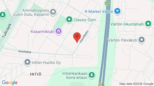 Apartments for rent i Oulu - kort over placeringen